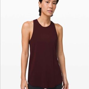 All Tied Up Tank- Garnet